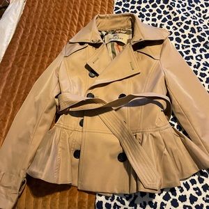 Burberry Brit *COPY peplum trench coat!